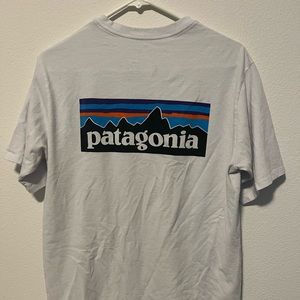 Patagonia logo white t-shirt
